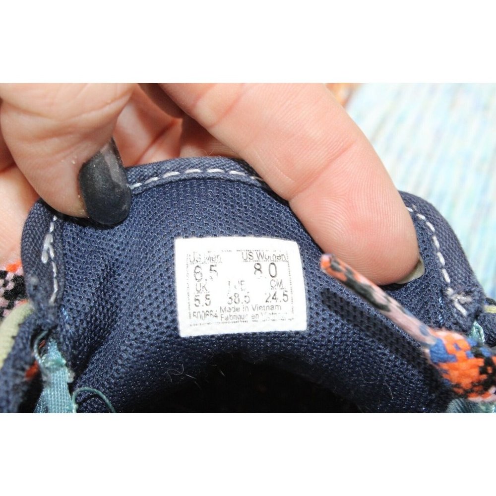 Vans Blue Green Suede Fabric Low Top Skateboarding Sneakers Shoes Size M 6.5 L 8 - Picture 7 of 9